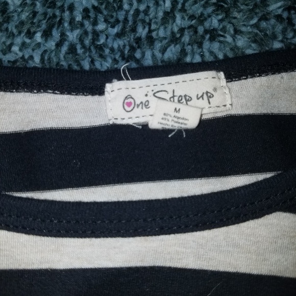 Laides black and White striped shirt - Picture 2 of 2